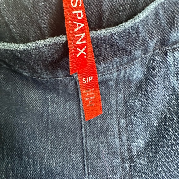 SPANX Jean-ish Leggings Dark Wash Denim Pull On Slimming Jeans #20018R Sz S - Picture 5 of 6